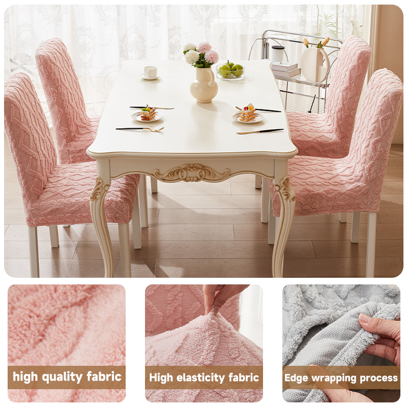 High Elasticity and Simple Autumn and Winter Hotel Home Chair Covers