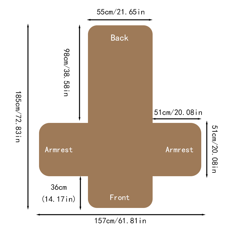 Fashionable Autumn and Winter Anti Slip Integrated Sofa Cushion Cover
