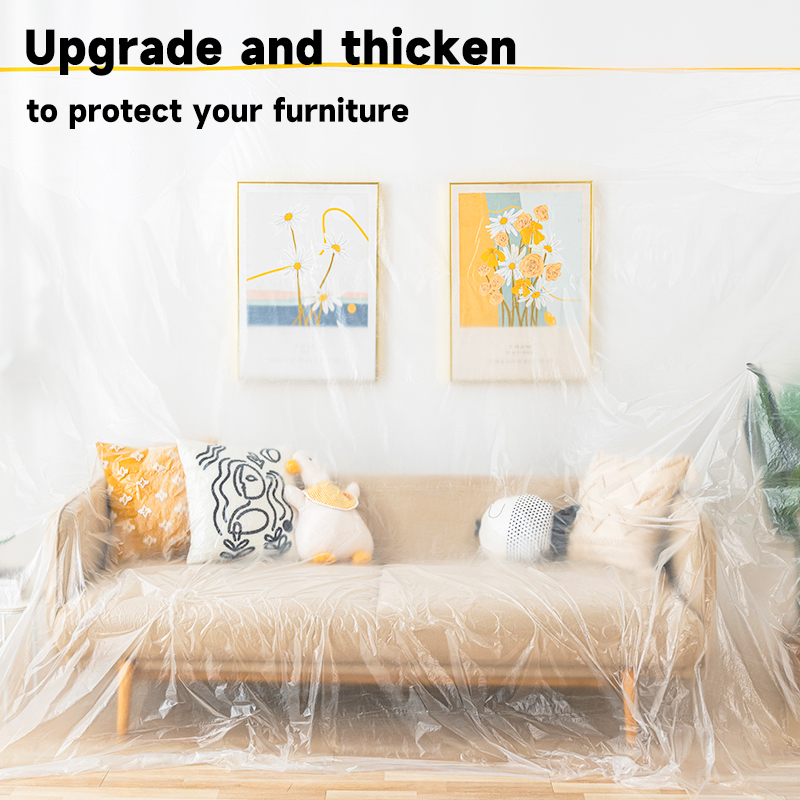 Multi Functional Furniture Protection Disposable Dust-Proof Plastic Film for Decoration