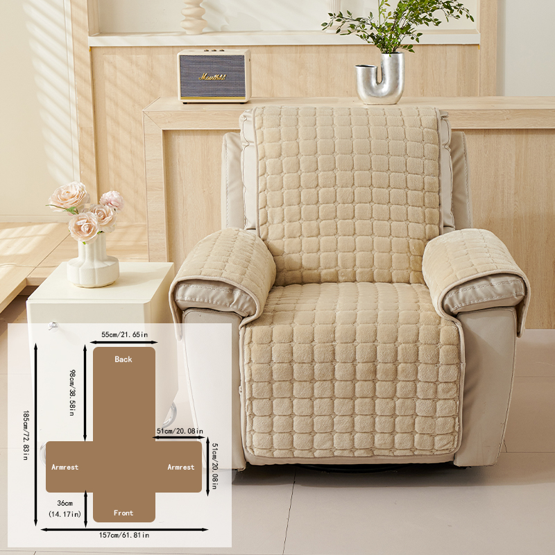 Modern Light Luxury Integrated Anti Slip Electric Lounge Chair Sofa Cushion Cover