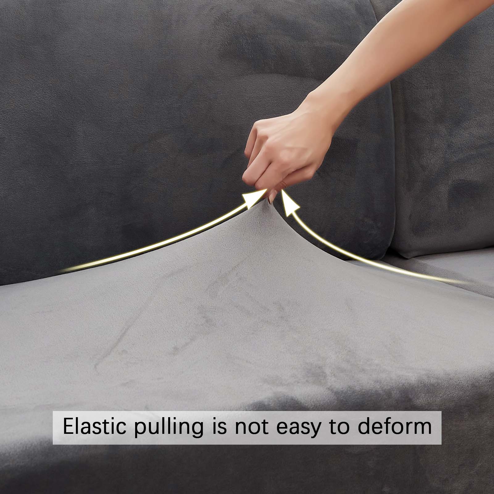 Modern Minimalist Autumn and Winter Plush Elastic Multi-Color Sofa Cover