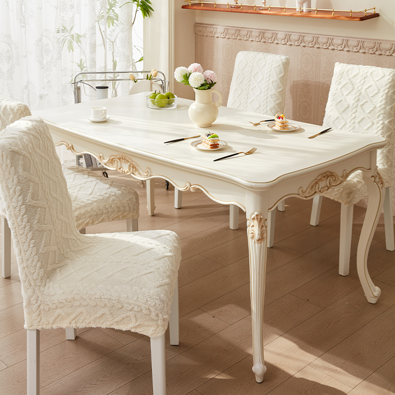 High Elasticity and Simple Autumn and Winter Hotel Home Chair Covers